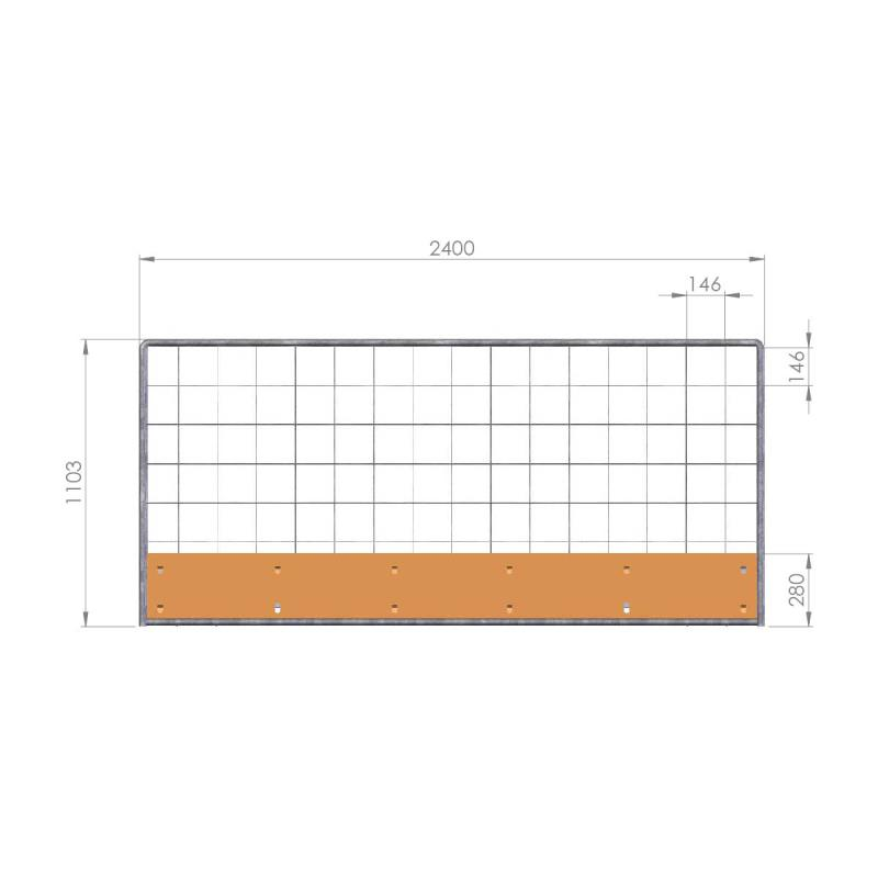 Turvakaiteen verkkoelementti 1200mm, vepe 420232